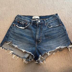 Abercrombie & Fitch Blue Jean Shorts CURVE LOVE